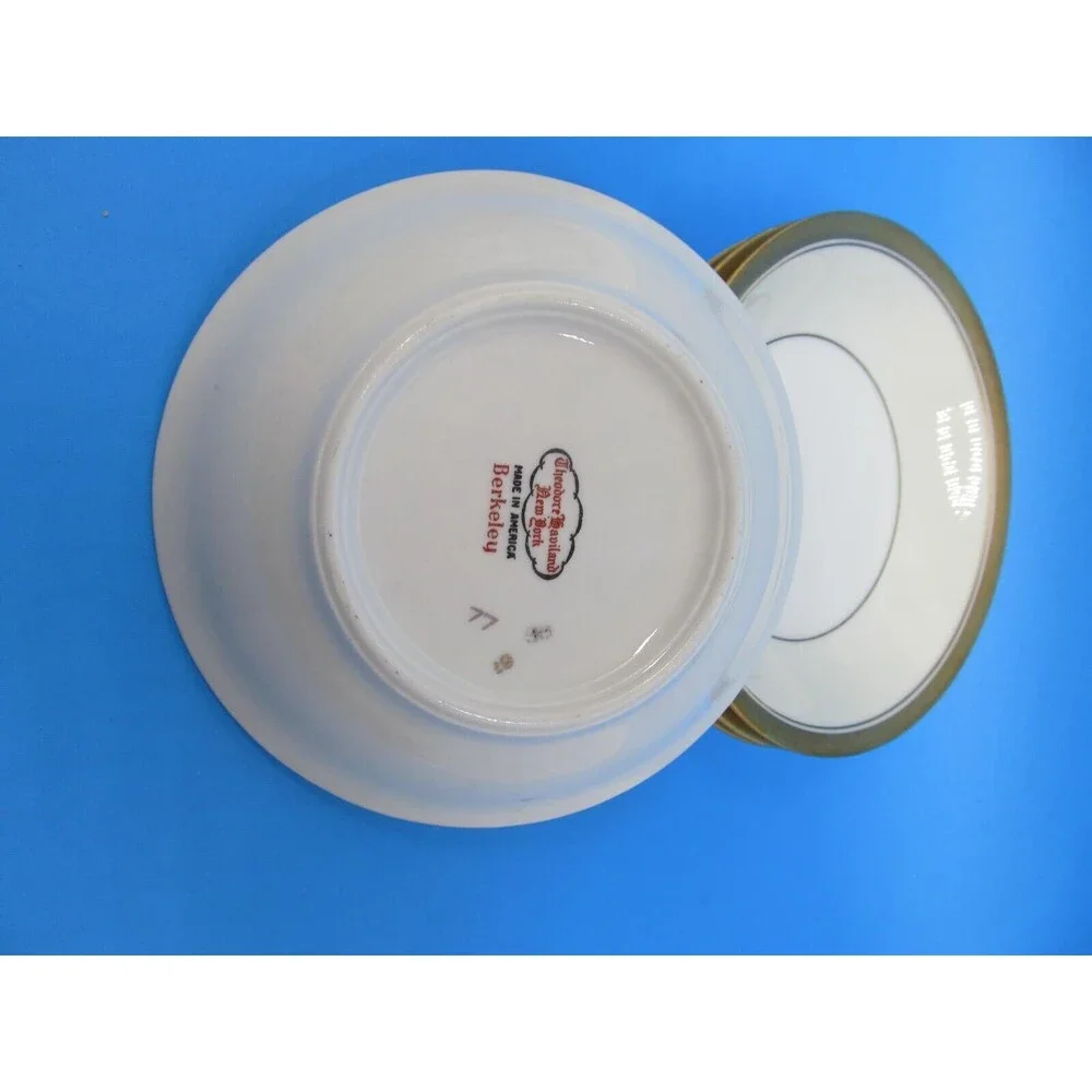 Theodore Haviland New York Berkeley Set Of 4 Gold Trim 5